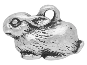 Green Girl Studios Pewter Tiny Bunny Charm