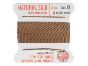 Griffin Pure Silk Beading Cord with Needle - 2m – Beadazzle Bead Outlet