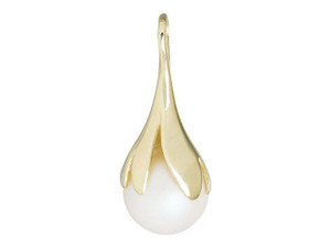 Artbeads 14-Karat Gold 8mm Pearl Holder Charm Artbeads 14-Karat Gold 8mm Pearl Holder Charm