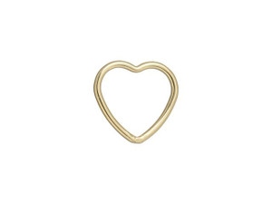 Gold-Filled 14K/20 10mm Closed Heart Jump Ring Gold-Filled 14K/20 10mm Closed Heart Jump Ring