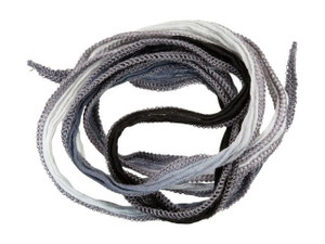 Hand-Dyed Silk Ribbon Black (32-36 Inches)