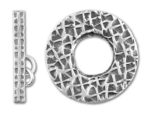 Handmade 999 Fine Silver 8 Open Petal Flower Bracelet with Toggle Clasp