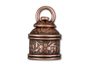 JBB 10mm Antique Copper-Plated Brass Leaves Swivel End Cap JBB 10mm Antique Copper-Plated Brass Leaves Swivel End Cap