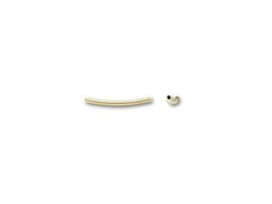 Gold-Filled 14K/20 1 x 15mm Curved Tube Bead Gold-Filled 14K/20 1 x 15mm Curved Tube Bead