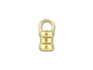 JBB 2.5mm Brass Crimp End Cap with Loop JBB 2.5mm Brass Crimp End Cap with Loop
