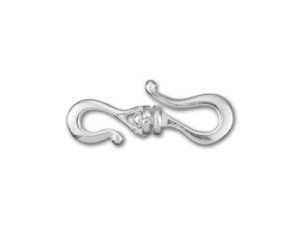 JBB 21mm Silver-Plated Brass Swivel S Hook Clasp JBB 21mm Silver-Plated Brass Swivel S Hook Clasp