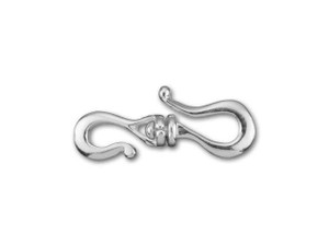 JBB 21mm Sterling Silver Swivel S Hook Clasp JBB 21mm Sterling Silver Swivel S Hook Clasp