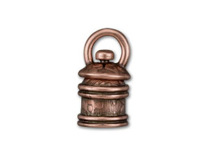 JBB 5mm Antique Copper-Plated Brass Leaves Swivel End Cap JBB 5mm Antique Copper-Plated Brass Leaves Swivel End Cap