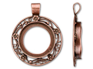 Copper Round Cross Charms | Hackberry Creek