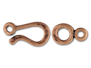 JBB Antique Copper-Plated Pewter Hook and Eye Clasp JBB Antique Copper-Plated Pewter Hook and Eye Clasp