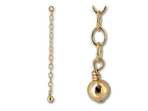 Gold-Filled 14K/20 2-Inch Extender with 4mm Shiny Bead Gold-Filled 14K/20 2-Inch Extender with 4mm Shiny Bead