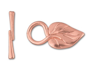 JBB Copper-Plated Pewter Ivy Leaf Toggle Clasp