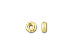 Gold-Filled 14K/20 3.2mm Bright Roundel Bead Gold-Filled 14K/20 3.2mm Bright Roundel Bead