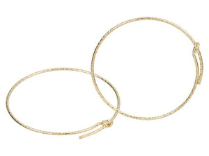 Gold-Filled 14K/20 30mm Sparkle Wire Beading Hoop (1 Pair) Gold-Filled 14K/20 30mm Sparkle Wire Beading Hoop (1 Pair)