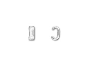 JBB Silver-Plated Brass X Pattern Spacer Pinch Embellishment JBB Silver-Plated Brass X Pattern Spacer Pinch Embellishment