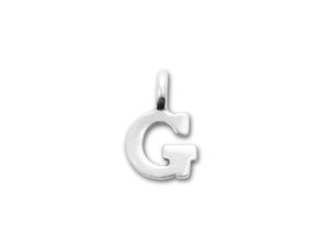 JBB Sterling Silver Alphabet Charms - G JBB Sterling Silver Alphabet Charms - G