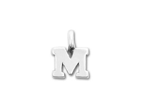 JBB Sterling Silver Alphabet Charms - M JBB Sterling Silver Alphabet Charms - M