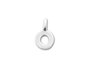 JBB Sterling Silver Alphabet Charms - O JBB Sterling Silver Alphabet Charms - O