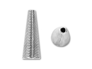 JBB Sterling Silver Large Wavy Cone JBB Sterling Silver Large Wavy Cone