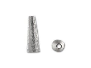 JBB Sterling Silver Pebble Cone - med JBB Sterling Silver Pebble Cone - med