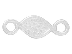 JBB Sterling Silver Tiny Leaf Link JBB Sterling Silver Tiny Leaf Link