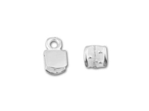 JBB Sterling Silver U-Shape 4mm Ribbon End JBB Sterling Silver U-Shape 4mm Ribbon End