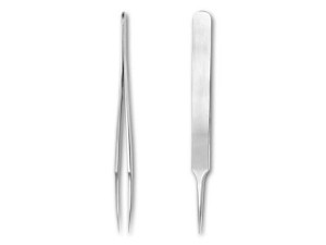 Beading and Knotting Tweezers 6 Inch Stainless Steel with Angled Tips