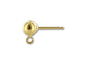 Gold-Filled 14K/20 5mm Ball Post Earring (1 Pair) Gold-Filled 14K/20 5mm Ball Post Earring (1 Pair)