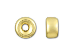 14K Gold Filled Brass Round Corrugated Beads Spacer Beads for Bracelet –  Rosebeading Official