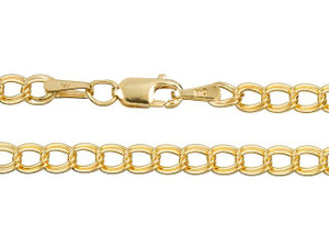 Gold-Filled 14K/20 7.25-Inch 3.5x1.65mm Parallelo Link Chain Charm Bracelet Gold-Filled 14K/20 7.25-Inch 3.5x1.65mm Parallelo Link Chain Charm Bracelet