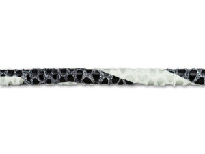Leather Cord USA 5mm Black and White Zebra Printed Stitched Suede Round Leather Cord - by the Foot Leather Cord USA 5mm Black and White Zebra Printed Stitched Suede Round Leather Cord - by the Foot