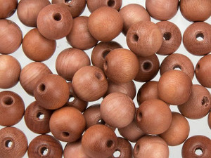 Light Brown 10mm Round Euro Wood Beads Light Brown 10mm Round Euro Wood Beads