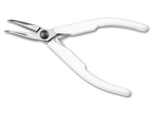 Jewelry Making Pliers Slim Bent Nose Professional Repair Stainless