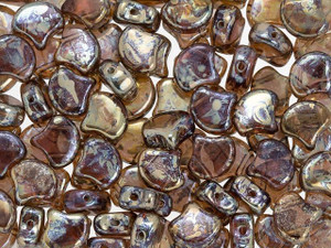 Matubo 2-Hole Amethyst Rembrandt Ginkgo Leaf Bead 2.5-Inch Tube Matubo 2-Hole Amethyst Rembrandt Ginkgo Leaf Bead 2.5-Inch Tube