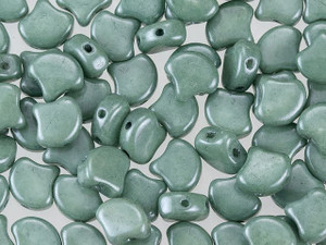 Matubo 2-Hole Green Luster Ginkgo Leaf Bead 2.5-Inch Tube Matubo 2-Hole Green Luster Ginkgo Leaf Bead 2.5-Inch Tube