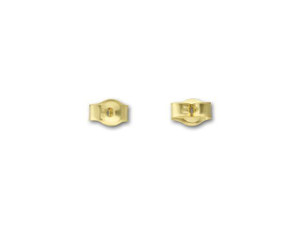 100 Earring Backs in Gold Tone Round Plastic Earring Back Earring