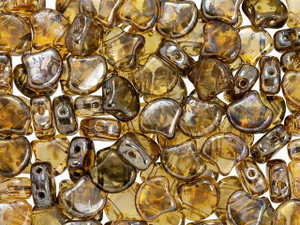 Matubo 2-Hole Rosaline Rembrandt Ginkgo Leaf Bead 2.5-Inch Tube Matubo 2-Hole Rosaline Rembrandt Ginkgo Leaf Bead 2.5-Inch Tube