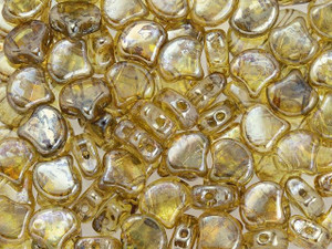 Matubo 2-Hole Transparent Rembrandt Ginkgo Leaf Bead 2.5-Inch Tube Matubo 2-Hole Transparent Rembrandt Ginkgo Leaf Bead 2.5-Inch Tube