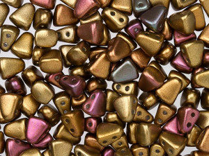 Matubo 6 x 5mm Matte Metallic Gold Copper Iris NIB-BIT Bead 2.5-Inch Tube Matubo 6 x 5mm Matte Metallic Gold Copper Iris NIB-BIT Bead 2.5-Inch Tube