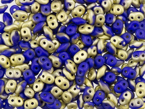Matubo Fool's Gold SuperDuo 2 x 5mm Opaque Blue 2-Hole Seed Bead 2.5-Inch Tube Matubo Fool's Gold SuperDuo 2 x 5mm Opaque Blue 2-Hole Seed Bead 2.5-Inch Tube