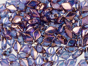 Matubo GemDuo 8 x 5mm Amethyst Luster Czech Glass 2-Hole Bead 2.5-Inch Tube Matubo GemDuo 8 x 5mm Amethyst Luster Czech Glass 2-Hole Bead 2.5-Inch Tube