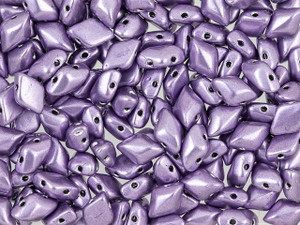 Matubo GemDuo 8 x 5mm ColorTrends Saturated Metallic Crocus Petal 2-Hole Bead 2.5-Inch Tube
