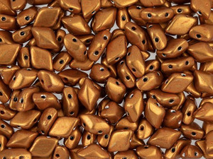 Matubo GemDuo 8 x 5mm ColorTrends Saturated Metallic Russet Orange 2-Hole Bead 2.5-Inch Tube Matubo GemDuo 8 x 5mm ColorTrends Saturated Metallic Russet Orange 2-Hole Bead 2.5-Inch Tube
