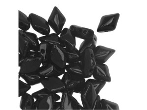 Matubo GemDuo 8 x 5mm Jet Czech Glass 2-Hole Bead 2.5-Inch Tube Matubo GemDuo 8 x 5mm Jet Czech Glass 2-Hole Bead 2.5-Inch Tube