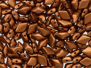 Matubo GemDuo 8 x 5mm Matte Metallic Antique Copper Czech Glass 2-Hole Bead 2.5-Inch Tube Matubo GemDuo 8 x 5mm Matte Metallic Antique Copper Czech Glass 2-Hole Bead 2.5-Inch Tube