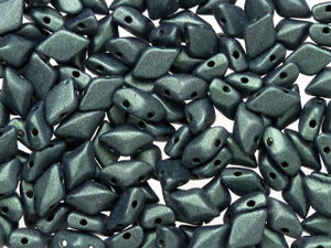 Matubo GemDuo 8 x 5mm Metallic Suede Dark Forest Czech Glass 2-Hole Bead 2.5-Inch Tube Matubo GemDuo 8 x 5mm Metallic Suede Dark Forest Czech Glass 2-Hole Bead 2.5-Inch Tube