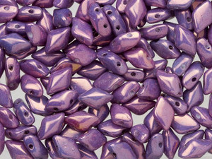 Matubo GemDuo 8 x 5mm Opaque Amethyst Luster Czech Glass 2-Hole Bead 2.5-Inch Tube Matubo GemDuo 8 x 5mm Opaque Amethyst Luster Czech Glass 2-Hole Bead 2.5-Inch Tube