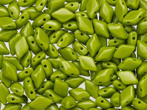 Matubo GemDuo 8 x 5mm Opaque Olive Czech Glass 2-Hole Bead 2.5-Inch Tube Matubo GemDuo 8 x 5mm Opaque Olive Czech Glass 2-Hole Bead 2.5-Inch Tube