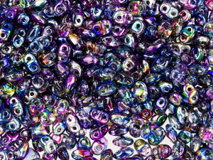 Matubo MiniDuo 2 x 4mm Blue Magic 2-Hole Seed Bead 2.5-Inch Tube Matubo MiniDuo 2 x 4mm Blue Magic 2-Hole Seed Bead 2.5-Inch Tube