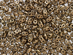 Matubo MiniDuo 2 x 4mm Bronze 2-Hole Czech Beads, 2.5-Inch Tube Matubo MiniDuo 2 x 4mm Bronze 2-Hole Czech Beads, 2.5-Inch Tube